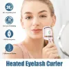 Heated-Eyelash-Curler Quick-Natural-Curling-Heated-Lash-Curler Long-Lasting-Electric-USB-Rechargeable-Curled-Eyelashes Last-All-Day Upgrade-Model