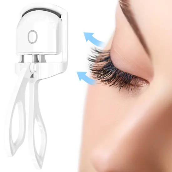 Shaboo Prints Heated Eyelash Curlers, Mini Electric Eyelash Curler Travel Curler, 24H Natural Curl