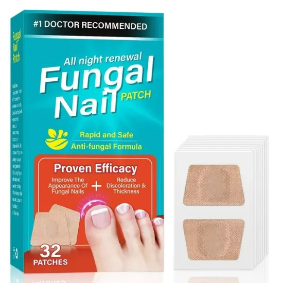 Toenail Fungus Treatment, 32Pcs Nail Repair Patches, Nail Repair Treatment Extra Strength, Restores Appearance of Discolored or Damaged Nails