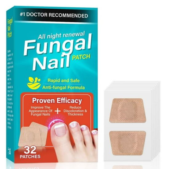 Picture of Toenail Fungus Treatment, 32Pcs Nail Repair Patches, Nail Repair Treatment Extra Strength, Restores Appearance of Discolored or Damaged Nails