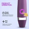 Picture of Thrusting Vibrator Wand, Bullet Vibrator, G Spot Vibrator for Women, Sex Toys for Women, Adult Toys with 10 Vibration Modes, Purple