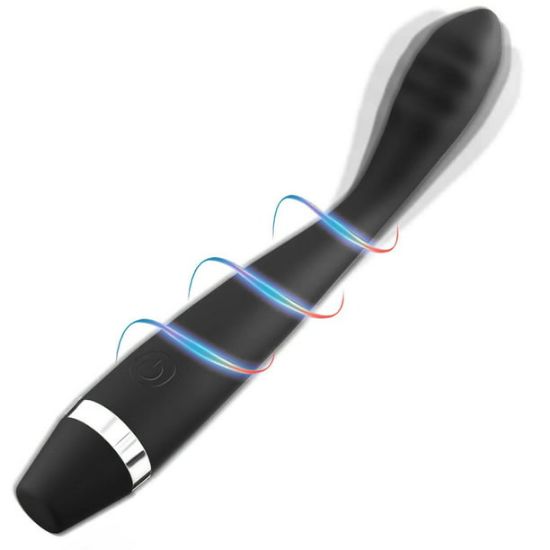 Picture of Thrusting Vibrator Wand, Bullet Vibrator, G Spot Vibrator for Women, Sex Toys for Women, Adult Toys with 10 Vibration Modes, Black