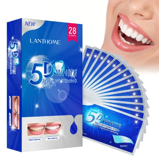 Picture of Teeth Whitening Strips for Teeth Sensitive, 28 Whitening Strips Effective Teeth Whiting Strips Reduced Sensitivity White-Strips, Helps Remove Smoking/Coffee/Soda/Wine Stain