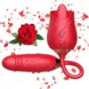 Picture of Rose Toys, 2 in 1 Rose Sex Toys Vibrators for Women G Spot Vibrator Partner Toys for Adult Pleasure Stimulator